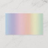 Rainbow-Farben Visitenkarte (Rückseite)