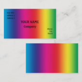 Rainbow-Farben Visitenkarte (Vorne/Hinten)