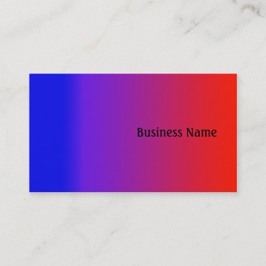 Rainbow-Farben Visitenkarte (Vorderseite)