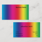 Rainbow-Farben Visitenkarte (Vorne/Hinten)