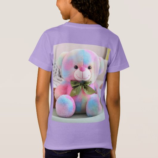 Rainbow-farbene hässliche T - Shirt für Kinder - S (Rückseite)