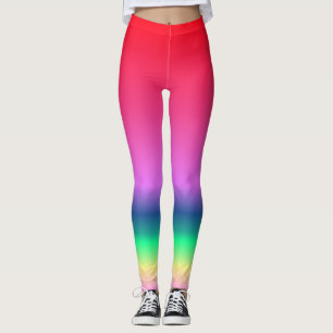Rainbow-farbene Leggings