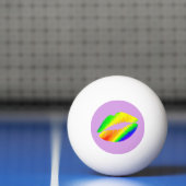 Rainbow-farbene Lippen Tischtennisball (Netto)