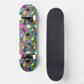 Rainbow-farbene Originalkunst der 90er Jahre Skateboard (Vorderseite)