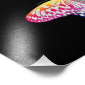 Rainbow-farbene Schmetterlinge Fotodruck (Ecke)