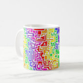 Rainbow-farbene Tasse (Vorderseite Links)
