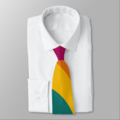 Rainbow-farbene Wavy-Streifen Krawatte (Gebunden)