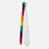 Rainbow-farbene Wavy-Streifen Krawatte (Rückseite)
