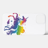 Rainbow-farbenes Einhorn-Design Case-Mate iPhone Hülle (Rückseite (Horizontal))