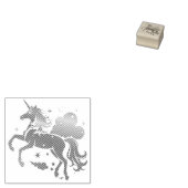 Rainbow-farbenes Einhorn-Design Gummistempel (Stempel)