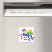 Rainbow-farbenes Einhorn-Design Magnet (In Situ (Geschirrspüler))