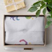 Rainbow-farbenes Einhorn-Design Seidenpapier (Geschenk)