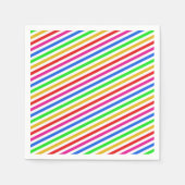 Rainbow-farbenes Papier Napkins Serviette (Vorderseite)