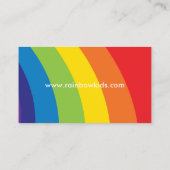 RAINBOW farbenfrohe moderne Illustration Visitenkarte (Rückseite)