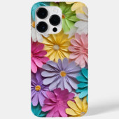 RAINBOW FARBIERTE 3-D-PAPIER SEHEN BLUME PETES Case-Mate iPhone HÜLLE (Rückseite)