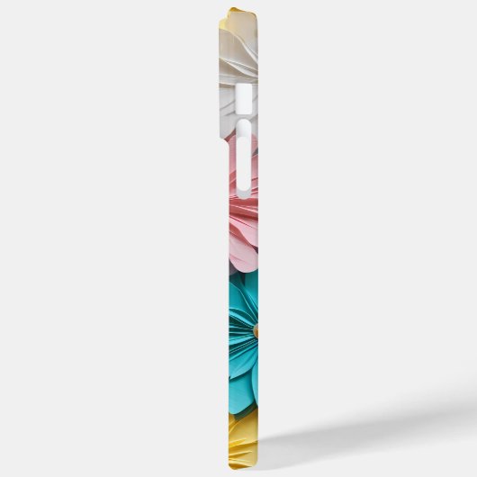 RAINBOW FARBIERTE 3-D-PAPIER SEHEN BLUME PETES Case-Mate iPhone HÜLLE (Rückseite / Links)