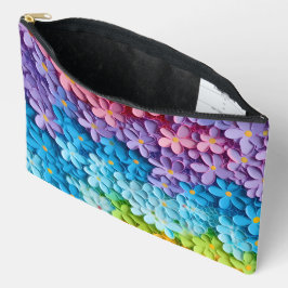 RAINBOW FARBIERTE 3D-BLUME ZUBEHÖRTASCHE
