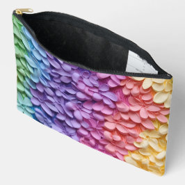 RAINBOW FARBIERTE 3D-BLUME ZUBEHÖRTASCHE
