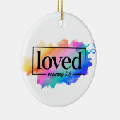 RAINBOW FARBIERTE DAS WORT LIEBT KERAMIK ORNAMENT (Rechts)