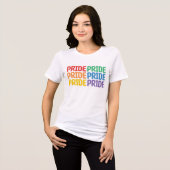 RAINBOW FARBIERTES GAY PRIDE SPRICHWORT Tri-Blend SHIRT (Vorderseite voll)