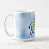 Rainbow Farbige Liebe Sie selbst Gay Pride Kaffeetasse (Links)