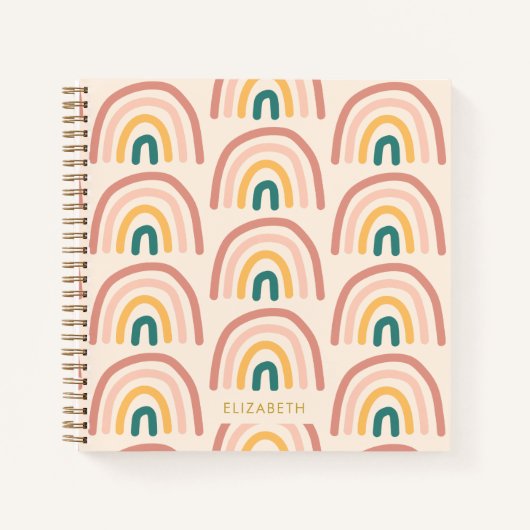 Rainbow Farbiges Geschenk Notizblock (Vorderseite)