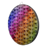 Rainbow-farbiges Korbkunstdesign Dartscheibe (Vorderseite rechts)