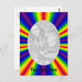 Rainbow-farbiges Rays-Foto Postkarte (Vorne/Hinten)