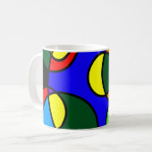 Rainbow-Farbkreise Kaffeetasse (Vorderseite Links)