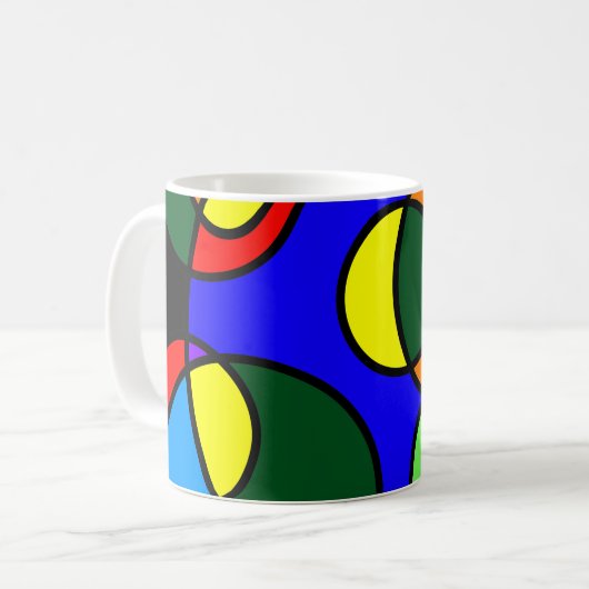 Rainbow-Farbkreise Kaffeetasse (Vorderseite Links)