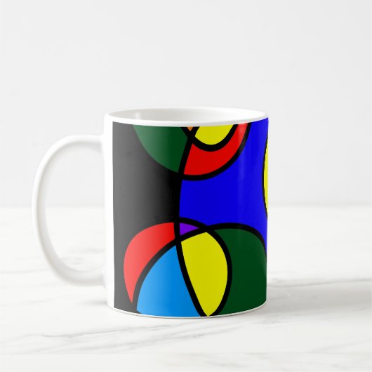 Rainbow-Farbkreise Kaffeetasse (Links)