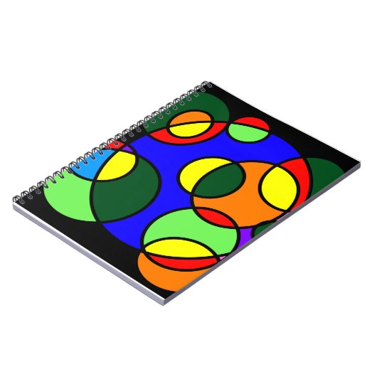 Rainbow-Farbkreise Notizblock (Linke Seite)