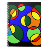 Rainbow-Farbkreise Notizblock (Vorderseite)