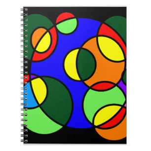 Rainbow-Farbkreise Notizblock