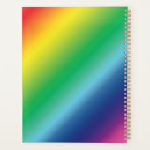 Rainbow-Farbverlaufsfarben glücklich Planer (Rückseite)
