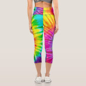 Rainbow-Farmenmuster Capri Leggings (Rückseite)