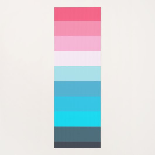 Rainbow Fashion Yogamatte (Rückseite)