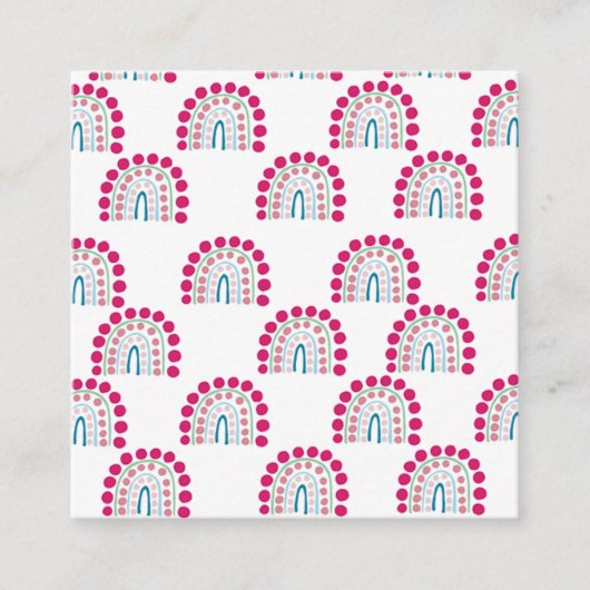 Rainbow Favor Card Begleitkarte (Vorderseite)