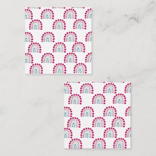 Rainbow Favor Card Begleitkarte (Vorne/Hinten)