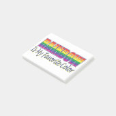 Rainbow-Favorit-Farbe Post-it Klebezettel (angewinkelt)