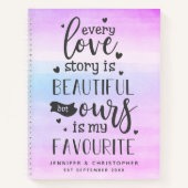 Rainbow Favorite Liebe Story Couple's Scrapbook Ni Notizblock (Vorderseite)