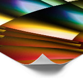 Rainbow Feathers Poster (Ecke)