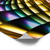 Rainbow Feathers Poster (Ecke)