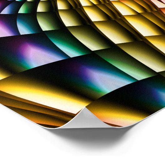 Rainbow Feathers Poster (Ecke)
