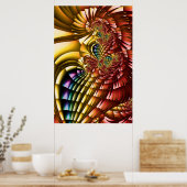 Rainbow Feathers Poster (Küche)