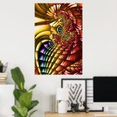 Rainbow Feathers Poster (Heimbüro)