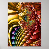 Rainbow Feathers Poster (Vorne)