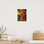 Rainbow Feathers Poster (Küche)