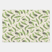 Rainbow Feathers Wrapping Paper Sheets Geschenkpapier Set (Vorderseite 3)