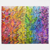 Rainbow Fee Feiern Fleece Blankon (Vorderseite (Horizontal))